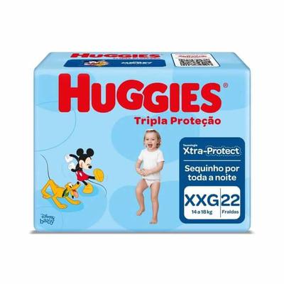Fralda roupinha Huggies Tripla Proteção XXG 22 unidades